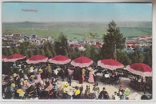 71229 Ak Hohenstein Ernstthal Fernsicht vom Berggasthaus Bismarckhöhe 1914