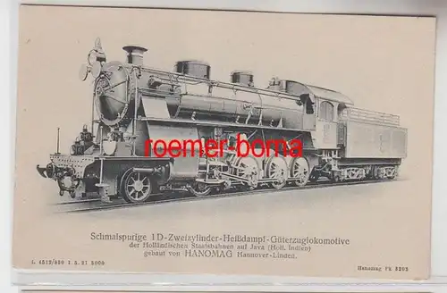 71354 Ak Hanomag Dampf Lokomotive Der holländischen Staatsbahnen auf Jawa