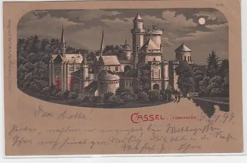 71402 Carte de la Lune Cassel Löwenburg 1899