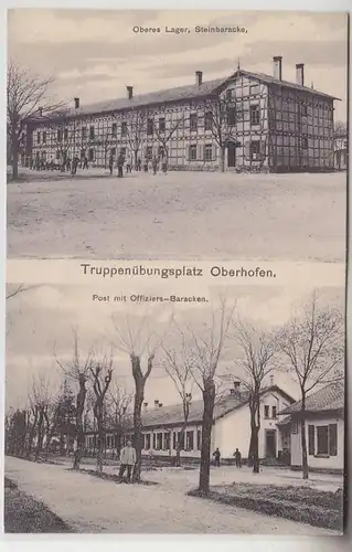 71406 Multi-image Ak place de l'entraînement militaire Oberhofen en Alsace vers 1915