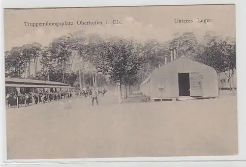 71409 Ak Truppenübungsplatz Oberhofen i. Els. Ansicht Unteres Lager um 1910