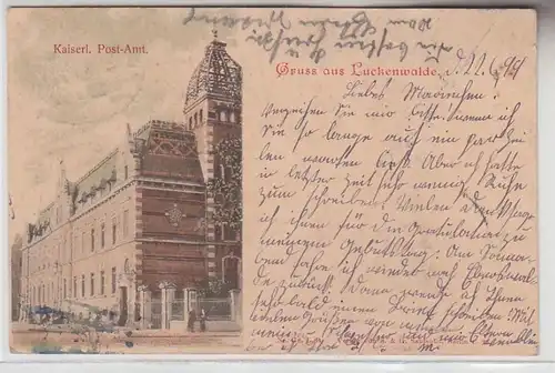 71515 Ak Gruß aus Luckenwalde kaiserliches Postamt 1899