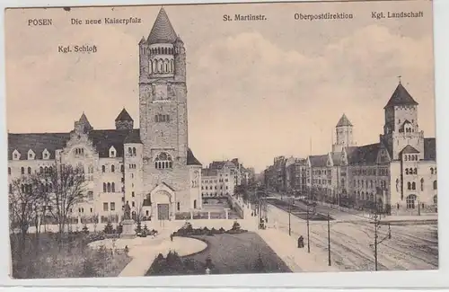 71534 Post Ak Poznan avec Saint-Mariestr., La nouvelle impériale, etc. 1914