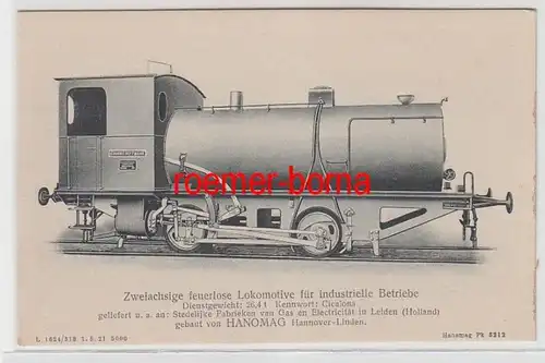 71639 Ak Hanomag Locomotive sans feu pour les entreprises industrielles vers 1920