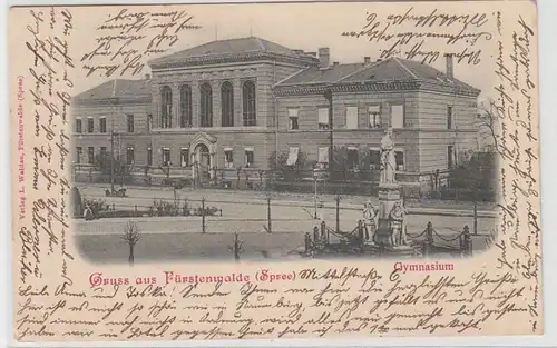 71768 Ak Gruss de Fürstenwalde (Spree), vue Gymnasium, 1900
