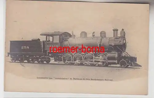 71786 Ak vapeur Locomotive Baltimore & Ohio Southwestern Railroad vers 1910
