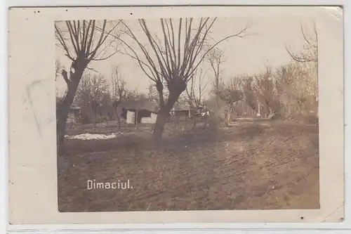 71833 Ancien plan photo Dimaciul en Roumanie Vue de rue avec maisons 1917