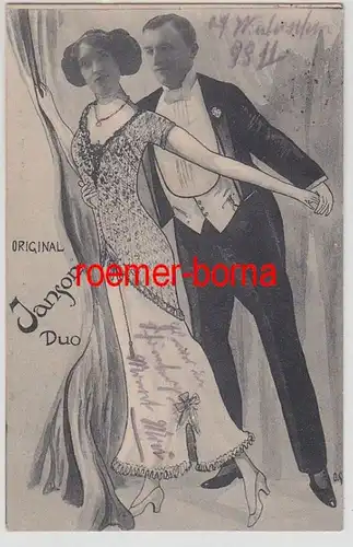 71853 Post Ak Original Janson Duo Couple de Danse 1914