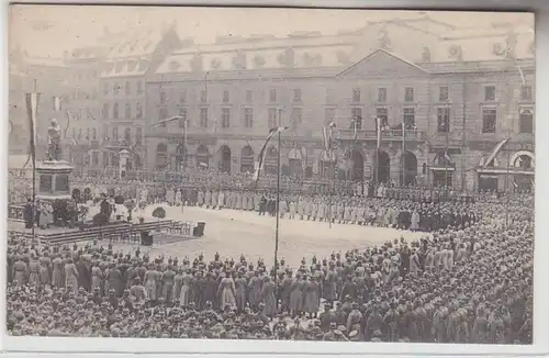 71885 Feldpost Ak Feldgottesdienst auf dem Kleberplatz (Straßburg), 1915