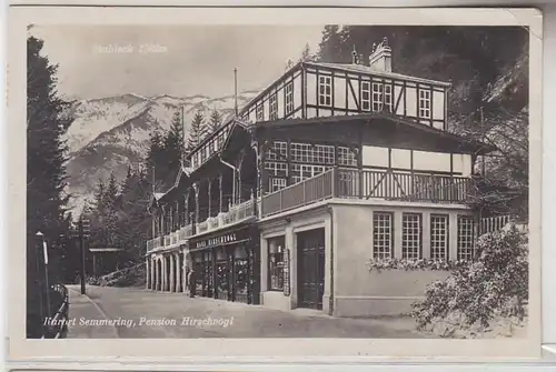 71894 Ak Kurort Semmering, Pension Hirschvogel, Staseck, 1926