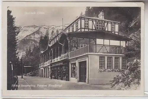 71894 Ak Kurort Semmering, Pension Hirschvogel, Stuhleck, 1926