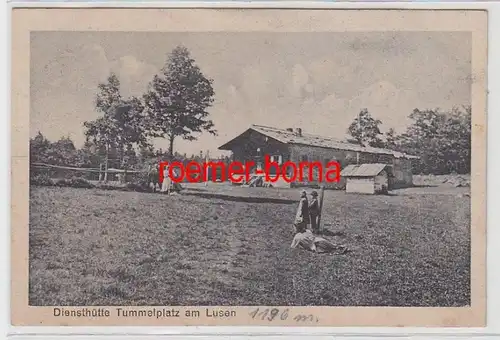 71963 Ak Diensthutte Tummelplatz am Lusen vers 1930