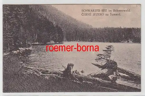 71965 Ak Schwarzer See im Böhmerwald Cerne jezero na Sumave um 1920