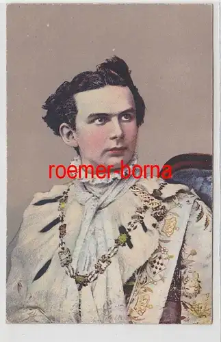 71971 Künstler Ak König Ludwig II. als Georgritter um 1910