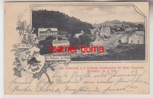 72016 Ak Hermsdorf Gründungsfest der freiwilligen Feuerwehr 1905