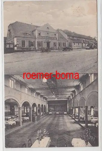 72035 Mehrbild Ak Rückmarsdorf b. Leipzig Gasthof zum Sandberg an der Linde 1927