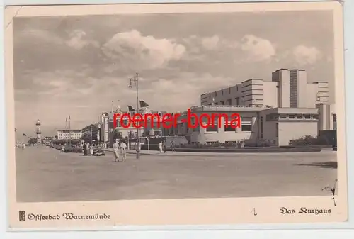 72050 Ak Ostseebad Warnemünde das Kurhaus 1941