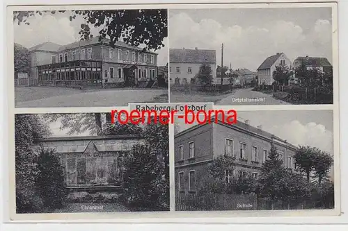 72117 Mehrbild Ak Radeberg-Lotzdorf Riemers Gasthof, Ehrenmal, Schule 1935