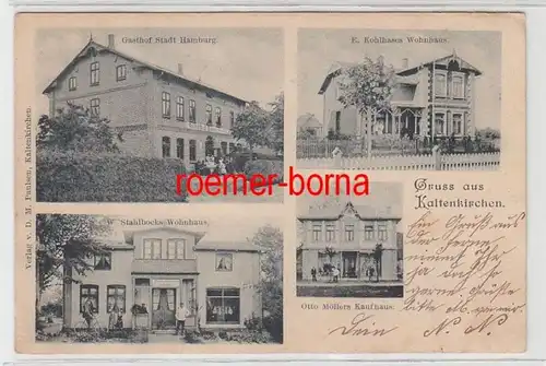 72137 Mehrbild Ak Gruss aus Kaltenkirchen Gasthof Stadt Hamburg usw. 1900