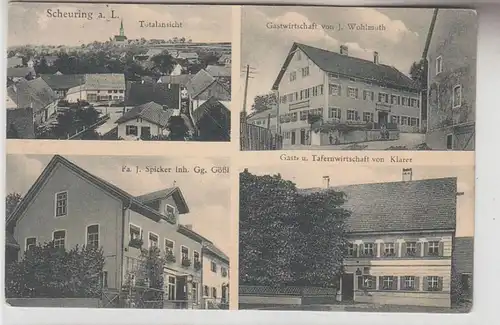 72139 Mehrbild Ak Scheuring a.L. Gasthaus usw. 1936