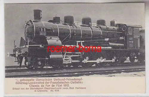 72168 Ak Güterzug Lokomotive der Französische Ostbahn um 1912