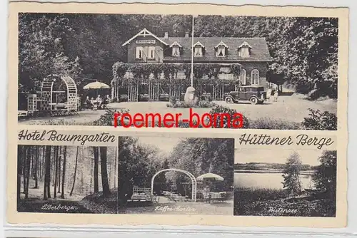 72170 Mehrbild Ak Bistensee Hotel Baumgarten Hüttener Berge 1938