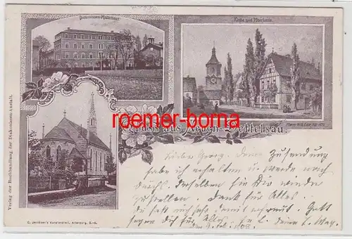 72175 Multi-image Ak Salutation de l'église de Neue Dettelsau, presbytère, etc. 1908
