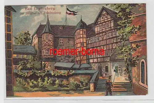 72197 Ak Bad Leutenberg Im Burghof der Friedensburg 1921