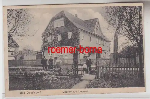 72243 Ak Bad Opelsdorf Opolno Zdrój Logierhaus Leunert vers 1920