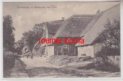 72285 Ak Dorfstraße in Boldixum auf Föhr 1921