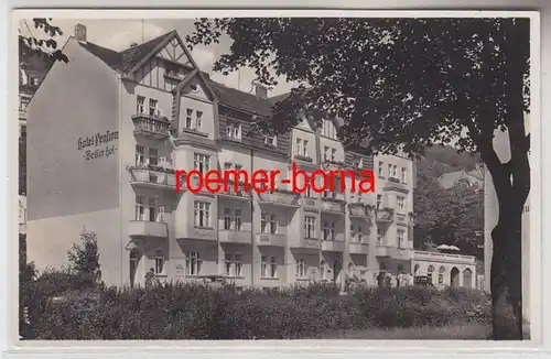 72359 Ak Radiumbad St.Joachimsthal Fremdenheim 'Weißer Hof' und 'Elektra' 1942