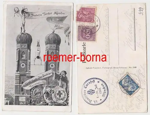 72361 Ak Photo Montage 13. Festival allemand de la gymnastique Munich 7-21 juillet 1923