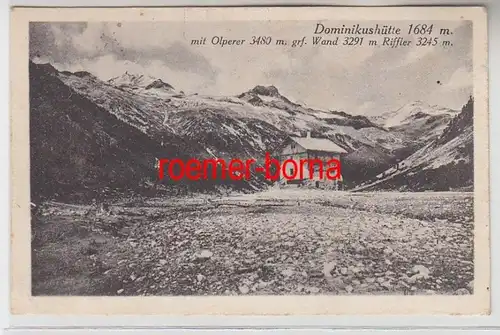 72433 Ak Dominikushütte 1684 m avec Olperer 3480 m 1922