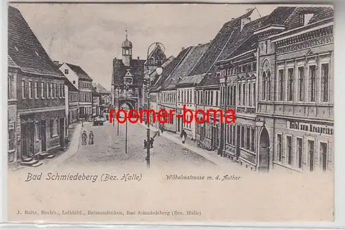 72565 Ak Bad Schmiedeberg Bez. Halle Wilhelmstrasse m.d. Author 1903