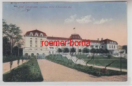72577 Ak Bad Salzbrunn Kurhaus Hotel Schlesischer Hof 1943