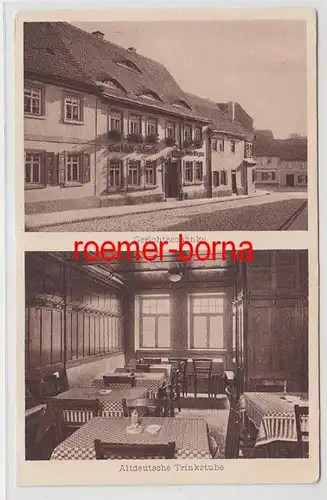 72617 Mehrbild Ak Taucha Gasthof Gerichtsschänke Schloßstraße um 1940