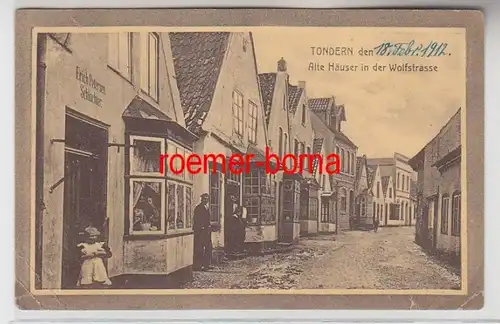 72650 Ak Tondern Tønder Dänemark Alte Häuser in der Wolfstrasse 1912