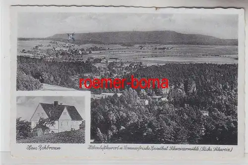 72710 Ak Rosenthal Schweizermühle (Sächs.Schweiz) Haus Rehbronn um 1940