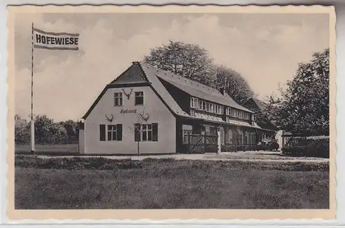 72735 Ak Gastwirtschaft Hofewiese bei Langebrück Dresdner Heide um 1940
