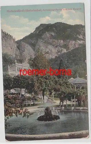 72847 Ak Herculepourdö Roumanie Partie du parc thermal vers 1910