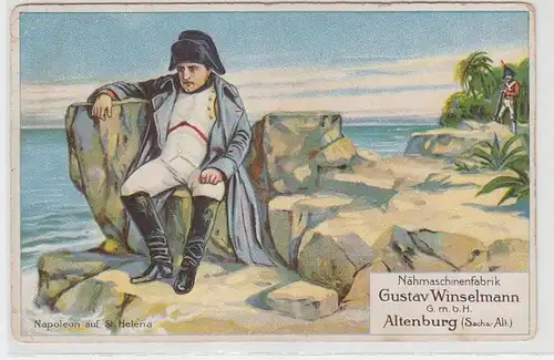 72874 Reklame Ak Altenburg Machine à coudre Gustav Winselmann GmbH vers 1910