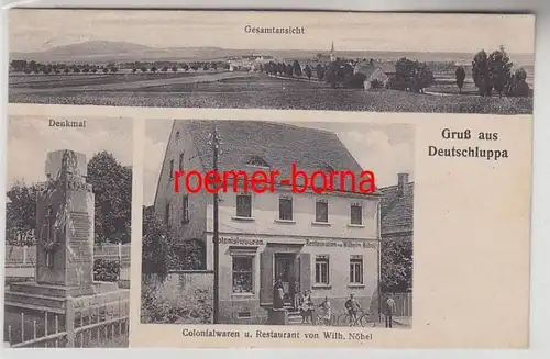 72914 Mehrbild Ak Gruß aus Deutschluppa Kolonialwaren u. Restaurant 1938