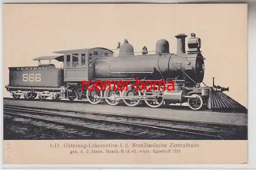 72958 Ak Hanomag Dampf Lokomotive Der Brasilianischen Zentralbahn um 1910