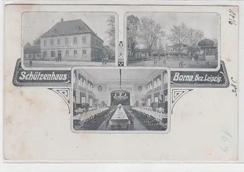 72984 Mehrbild Ak Schützenhaus Borna Bezirk Leipzig 1915