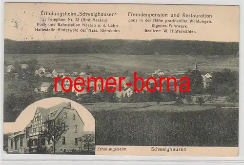 73036 Multi-image Ak Schweighausen, TotalVue et maison de loisirs 1913