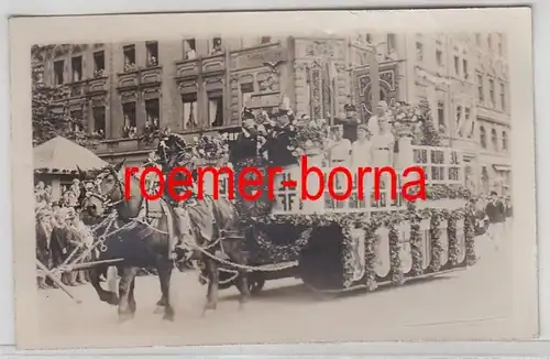 73099 Foto Ak vom 14.Deutschen Turnfest in Köln Festwagen 1928