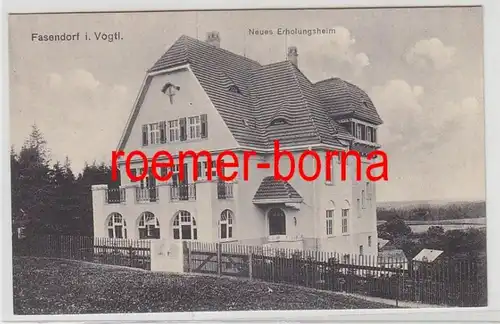 73113 Ak Fasendorf im Vogtland neues Erholungsheim um 1910