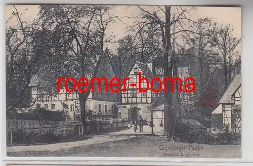 73251 Ak Gepülziger Mühle Kirchfahrt Großmilkau 1928