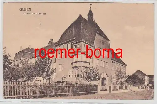 73253 Ak Guben Hindenburg-Schule 1918