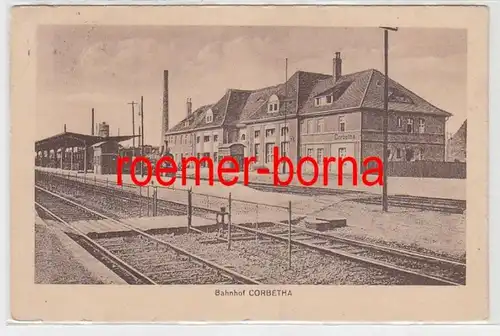 73282 Ak Bahnhof Corbetha Korbetha 1926